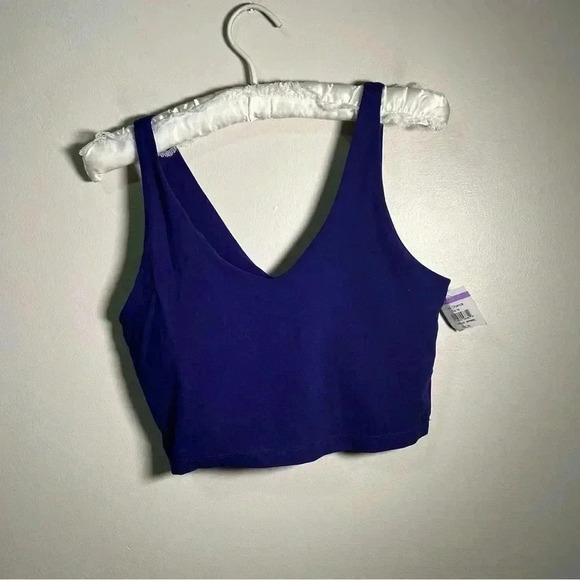 NWOT ZELLA NORDSTROM ULTRAVIOLET PURPLE  CROPPED TOP/BRA S - Picture 3 of 6
